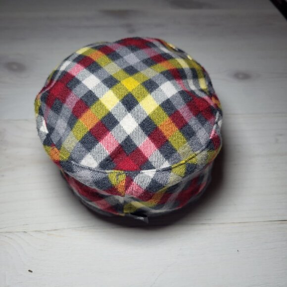 NWT Kangol kid's cap plaid mini checks army small medium - Picture 8 of 8